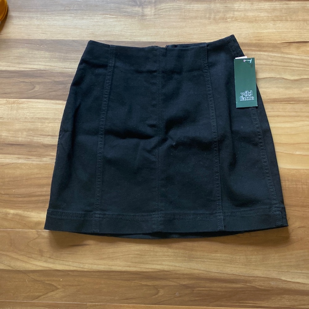 Wild Fable Jean skirt- black, size:00